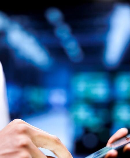 Hands typing on keyboard